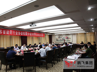 江苏省建材行业协会机械分会会长办公会在公司召开